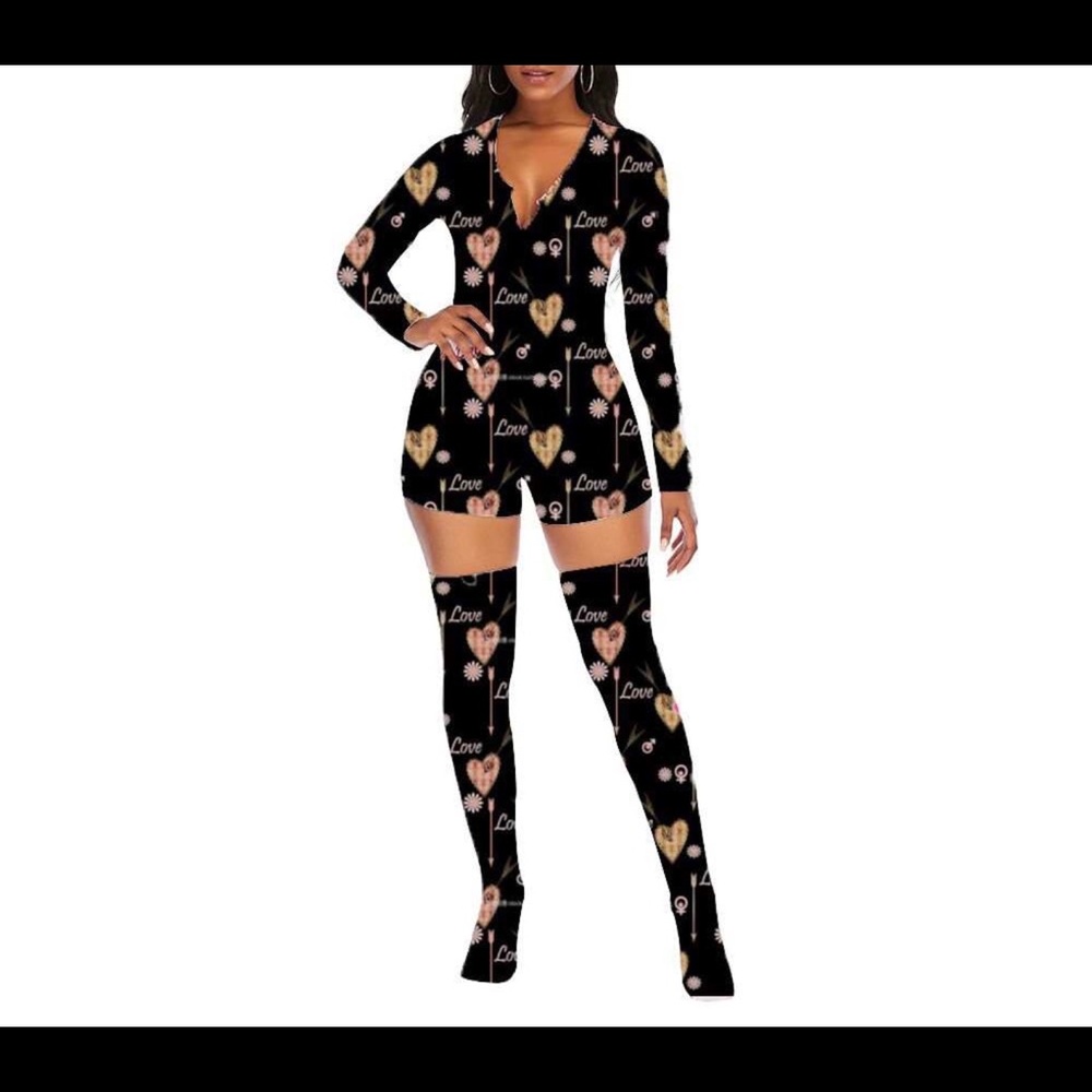Women 2 piece onesie set